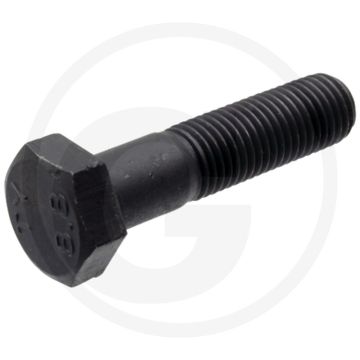 Zeskantbout M12x50 DIN 960 Staal 8.8 Zwart Metrisch fijne schroefdraad