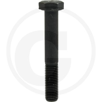 Zeskantbout DIN 960 M12x80 Staal 8.8 Zwart