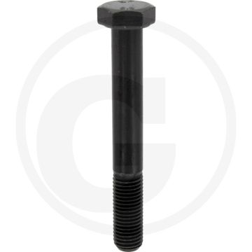 Zeskantbout DIN 960 M12 x 90 staal 8.8 zwart metrische schroefdraad