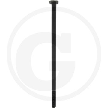 Zeskantbout M12x280 DIN 931 Staal 10.9 Onbehandeld Zwart