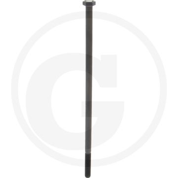Zeskantbout M12x320 DIN 931 Staal 10.9 Onbehandeld Zwart
