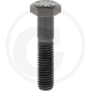 Zeskantbout M12x55 DIN 931 Staal 10.9 Onbehandeld Zwart