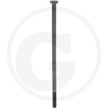 Zeskantbout M12x300 DIN 931 Staal 10.9 Onbehandeld Zwart