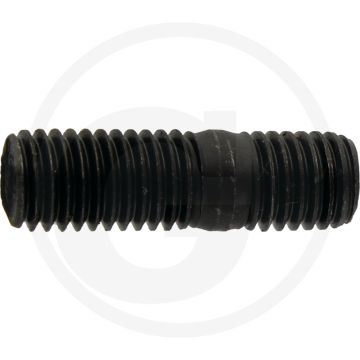 Tapeind DIN 939 M12 x 25 staal 8.8 zwart metrische schroefdraad RH