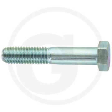 Zeskantbout DIN 931 Staal 8.8 UNC 1/2" x 70 mm Zwart