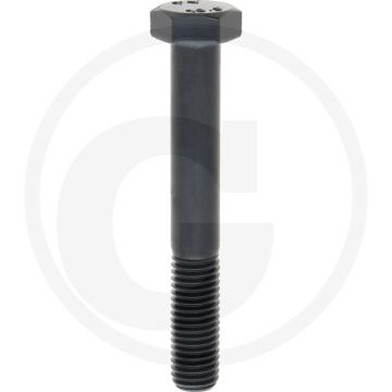 Zeskantbout M14x100 DIN 931 Staal 10.9 Onbehandeld Zwart
