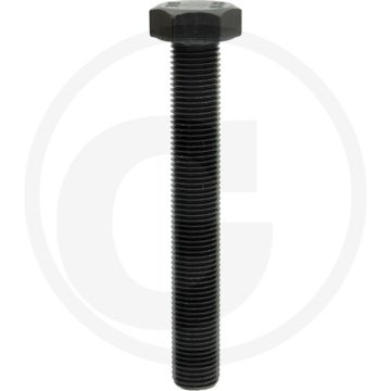 Zeskantbout DIN 961 M14 x 100 staal 8.8 – metrische schroefdraad, buitenzeskant, zwart