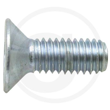 Verzonken bout DIN 7991 M16 x 80 staal 10.9 binnenzeskant gegalvaniseerd