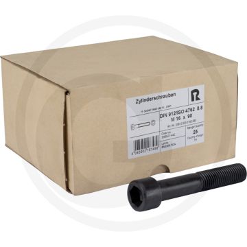 VPE25 cil. binnenzeskantb. M16x90 DIN912 staal 8.8 gegalvaniseerd
