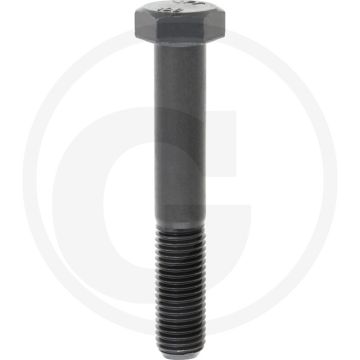 Zeskantbout M16x100 DIN 931 Staal 10.9 Zwart Buitenzeskant