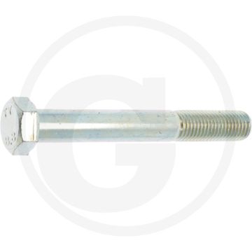 Zeskantbout DIN 931 M16 x 120 staal 8.8 verzinkt gegalvaniseerd metrische schroefdraad
