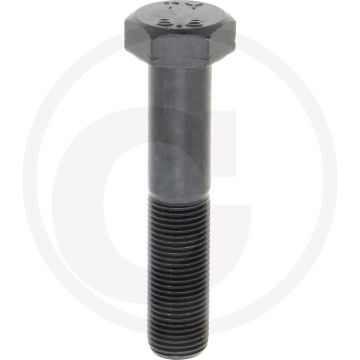 Zeskantbout DIN 960 M16x80 Staal 8.8 Zwart