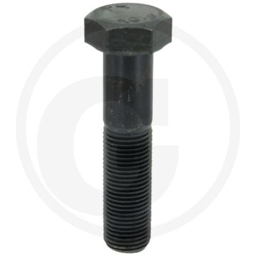 Zeskantbout DIN 960 M16 x 70 staal 8.8 zwart metrische schroefdraad