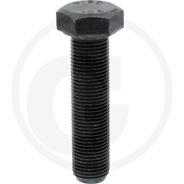 Zeskantbout DIN 961 M16 x 65 staal 10.9 zwart buitendraad 1,5 mm pitch