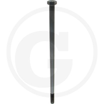 Zeskantbout M16x400 DIN 931 Staal 10.9 Onbehandeld Zwart