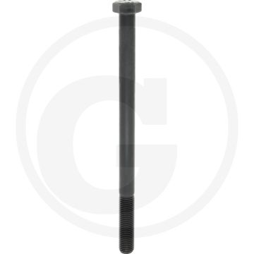 Zeskantbout M16x240 DIN 931 Staal 10.9 Onbehandeld Zwart
