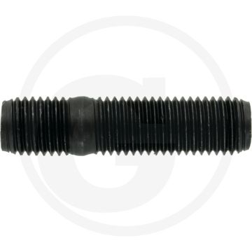 Tapeind DIN 939 M16 x 45 staal 8.8 metrische schroefdraad zwart