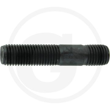 Tapeind DIN 939 M16 x 60 staal 8.8 zwart metrische schroefdraad RH