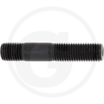 Tapeind M16x65 Staal 8.8 DIN 939 Zwart