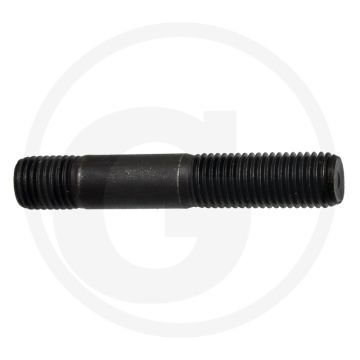 Tapeind DIN 939 M16 x 75 staal 8.8 zwart metrische draad RH