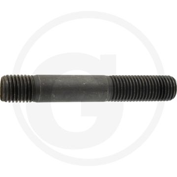 Tapeind DIN 939 M16 x 85 staal 8.8 zwart metrische schroefdraad RH