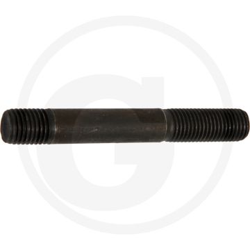 Tapeind DIN 939 M16 x 100 staal 8.8 zwart metrische schroefdraad RH