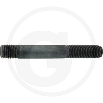 Tapeind DIN 939 M16 x 120 staal 8.8 zwart metrische schroefdraad RH