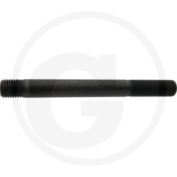 Tapeind DIN 939 M16 x 140 staal 8.8 zwart metrische schroefdraad RH
