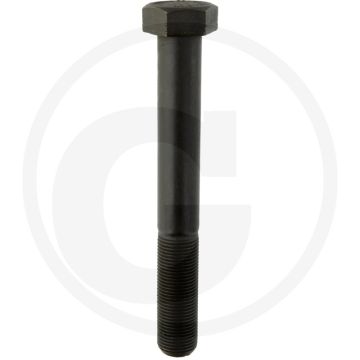 Zeskantbout DIN 960 M18 x 140 staal 10.9 – metrische draad, buitenzeskant, zwart