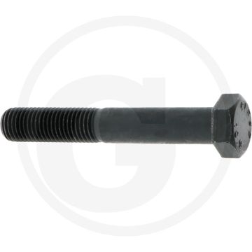 Zeskantbout M20 x 130 DIN 931 Staal 10.9 Zwart Metrische schroefdraad