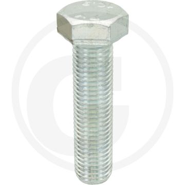 Zeskantbout M20x80 DIN 933 Verzinkt Staal 1000 N/mm²