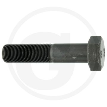 Zeskantbout DIN 960 M20 x 90 staal 8.8 zwart metrische schroefdraad