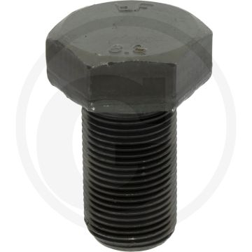 Zeskantbout DIN 961 M20 x 35 staal 8.8 zwart metrische schroefdraad