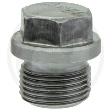 Afsluitplug M20 x 1,5 DIN 910 Staal 5.8 Zwart Buitenzeskant