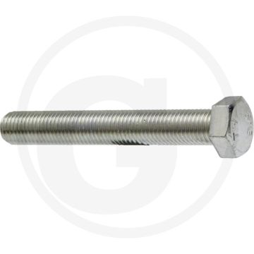 Bout M20 x 140 DIN 933 Verzinkt Staal Zeskantkop 8.8