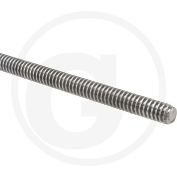 Draadeind TR 22 x 1000 DIN 976 Staal 6 Trapeziumdraad Gegalvaniseerd RH