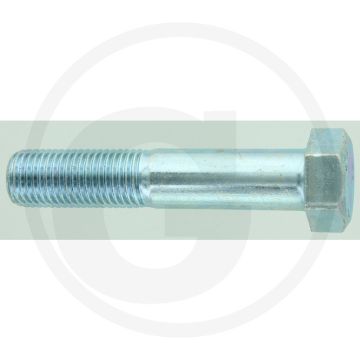 Zeskantbout DIN 931 M22 x 110 staal 8.8 verzinkt gegalvaniseerd met metrische schroefdraad