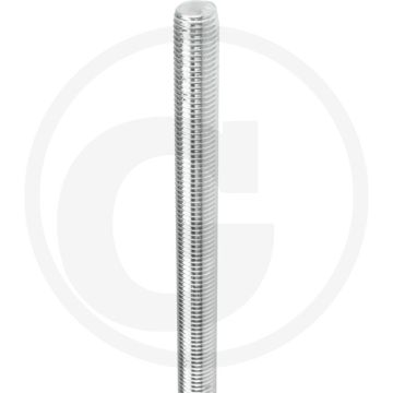 Draadeind M24 x 1000 DIN 976 Verzinkt Staal Standaard Draad RH
