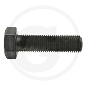 Zeskantbout DIN 961 M24 x 55 staal 8.8 zwart metrische schroefdraad