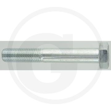 Zeskantbout DIN 931 M24 x 160 staal 8.8 verzinkt metrische schroefdraad