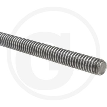 Draadeind TR26 x 1000 DIN 976 Staal 6 Gegalvaniseerd Trapeziumdraad RH