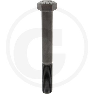 Zeskantbout M27x220 DIN 931 Staal 10.9 Onbehandeld Zwart