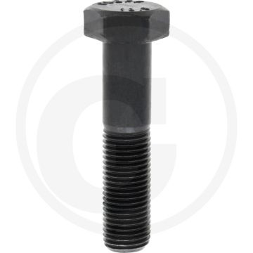 Zeskantbout M27x120 DIN 931 Staal 10.9 Onbehandeld Zwart