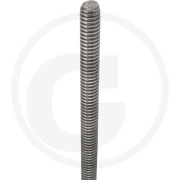 Draadeind TR30 x 1000 DIN 976 – Staal 6, Trapezium schroefdraad, Gegalvaniseerd