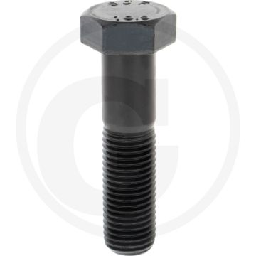 Zeskantbout M30x120 DIN 931 Staal 10.9 Onbehandeld Zwart