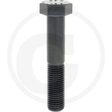 Zeskantbout M30x160 DIN 931 Staal 10.9 Onbehandeld Zwart