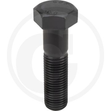 Zeskantbout M36x140 DIN 931 Staal 10.9 Onbehandeld Zwart