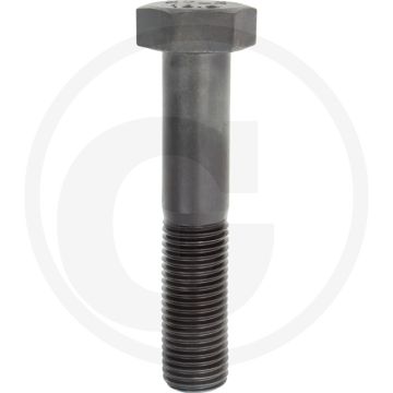 Zeskantbout M36x180 DIN 931 Staal 10.9 Onbehandeld Zwart