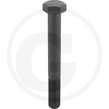 Zeskantbout M39x320 DIN 931 Staal 10.9 Onbehandeld Zwart