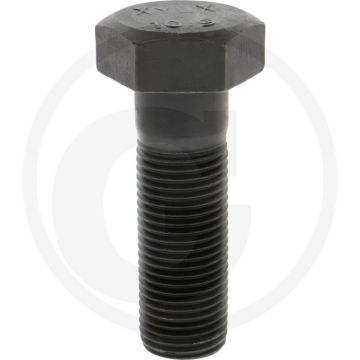 Zeskantbout M45x140 DIN 931 Staal 10.9 Onbehandeld Zwart